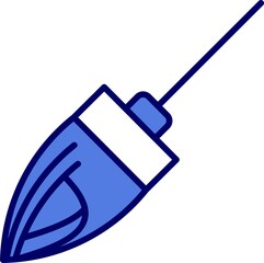 Mop Line Inverted Vector Line Icon Design