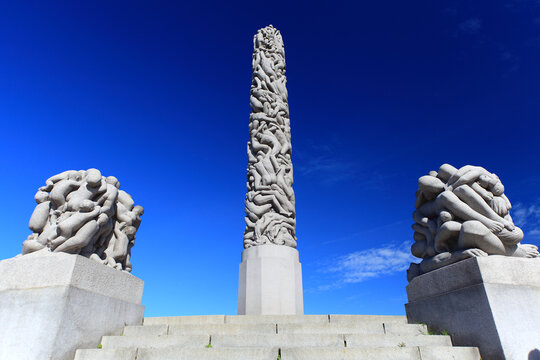 The Monolith In Vigeland Sculpture Park, Frogner Park, Oslo