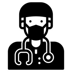 doctor glyph icon