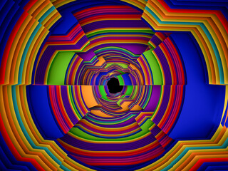 Abstract Striped Design