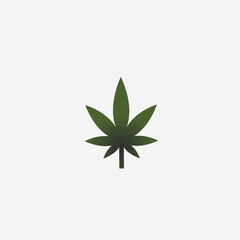 Vector illustration of cannabis icon