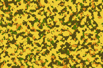 Military camouflage green, yellow, beige pattern. Desert military uniform pattern