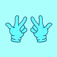 Fototapeta na wymiar Blue gloves finger isolated vector illustration. medical glove element design. can use for healthy poster, banner, flyer, pamphlet, leaflet, brochure, catalog, web, site, website, presentation design