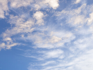 cloudy blue sky in sunny day.	