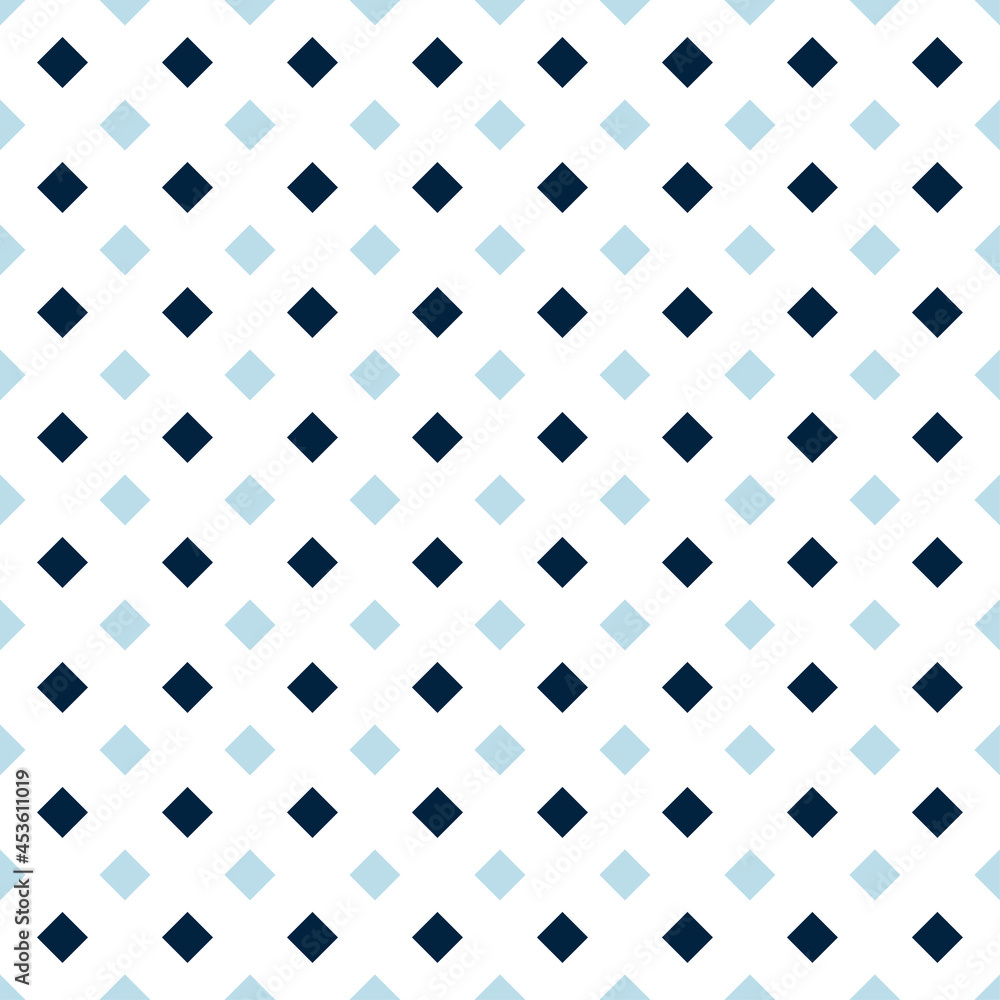Poster blue dimoand shape seamless pattern, checked background