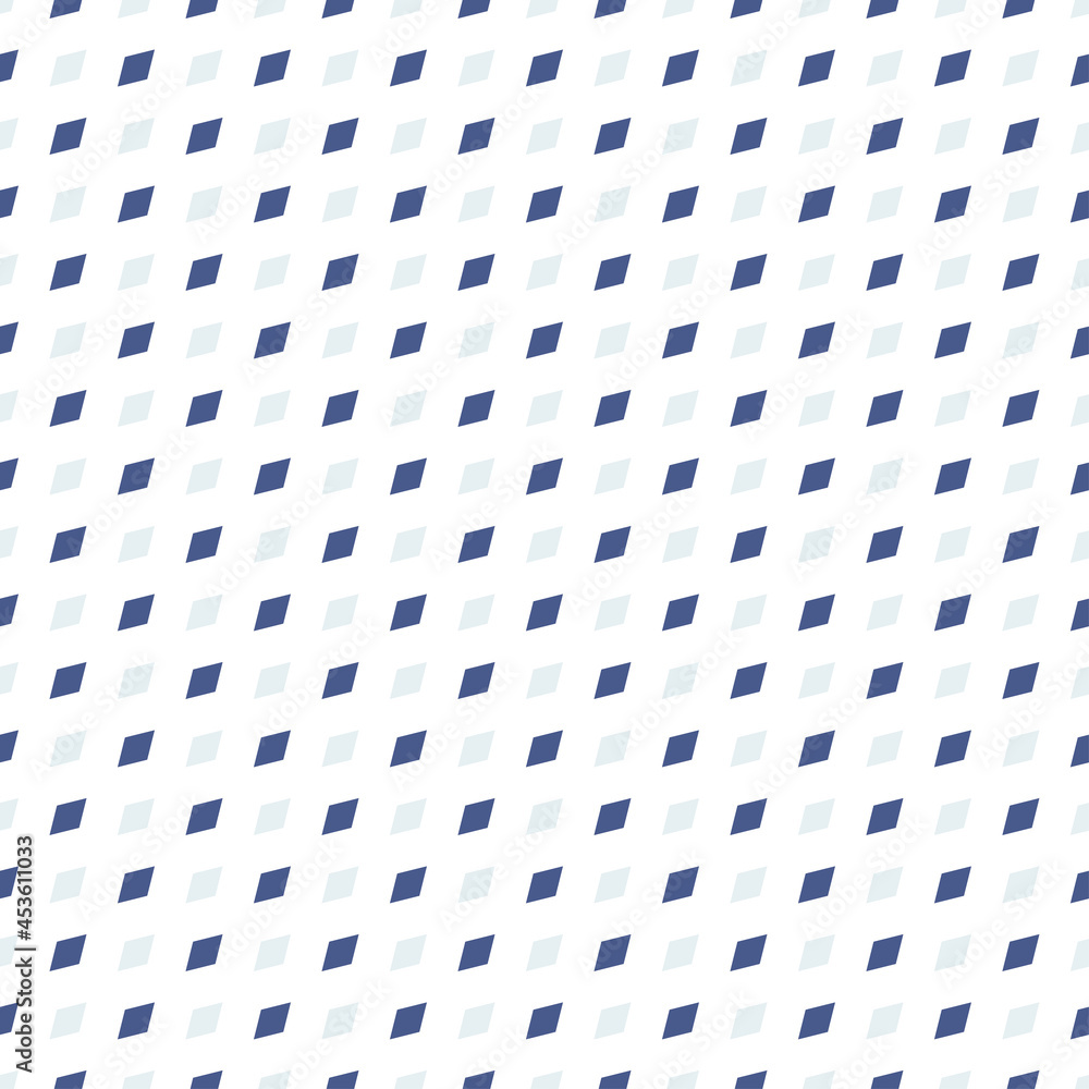 Poster blue square dimoand shape seamless pattern, checked background