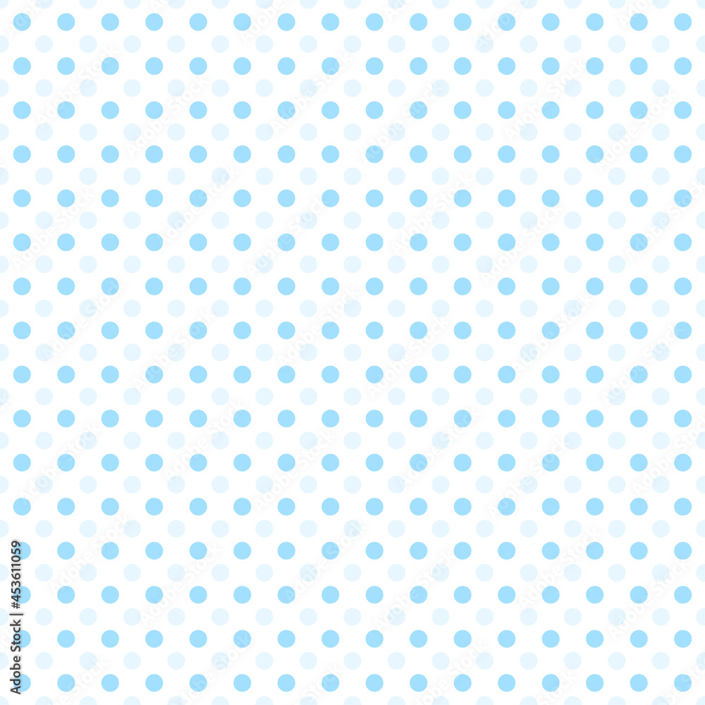 Poster tiny blue dots half drop repeat seamless pattern background