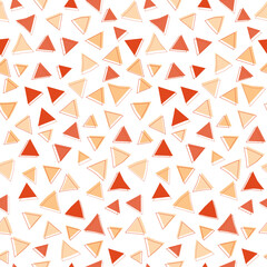 Abstract red triangle shape seamless pattern background