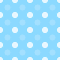 Blue dots half drop repeat seamless pattern background