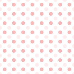 Small pink dots half drop repeat seamless pattern background