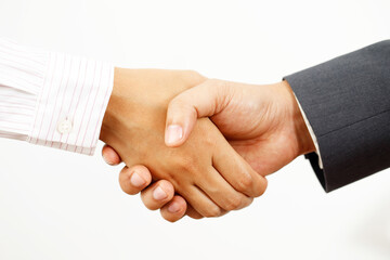 businessman shaking hands Ready to market together in foreign countries