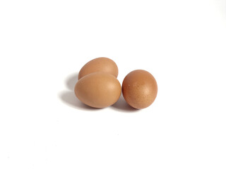 eggs isolated on white