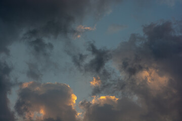 sky, sunset, and dark cloud dramatic background