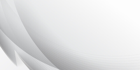 White vector background with wavy lines and shadows 
