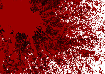Abstract vector splatter red color on isolated background design. illustration vector design.
