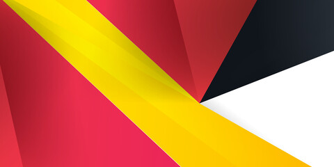 Modern simple black red and yellow abstract background