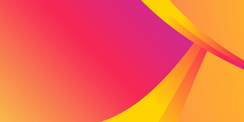 Abstract modern background gradient color. Yellow red purple and pink gradient with wave decoration.