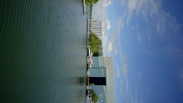 Vertorama Haulover Marina Miami Beach FL vertical footage 4k