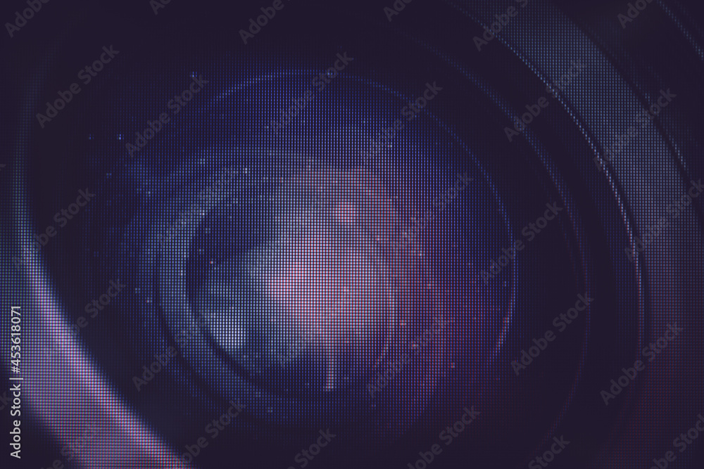Aufkleber Close up beautiful camera lens. Background pattern for design. Macro  photography view. Close-up of pixel..