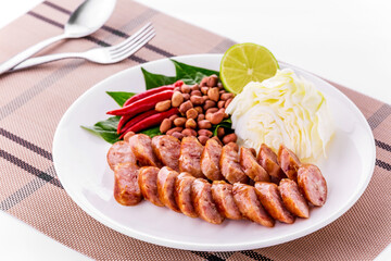 Thai sausage favorite street food