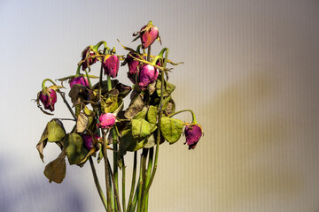 dried rose bouquet