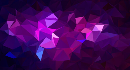 Trendy polygonal space background. Colorful geometric galaxy illustration