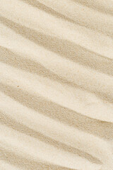 Plakat Pattern in Japanese Zen Garden with close up concentric circles on sand Aesthetic minimal