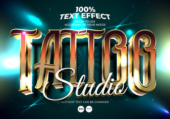 Tattoo Studio Text Effect