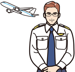 飛行機とパイロット