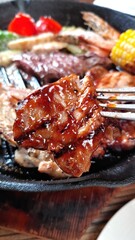 grilled pork ribs