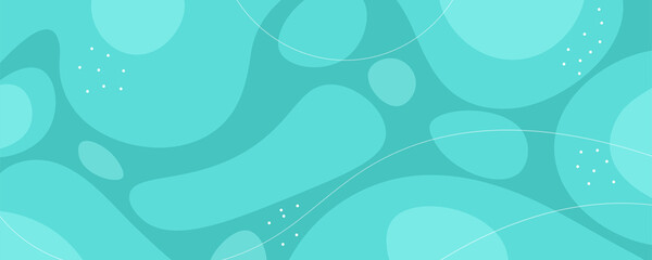 Organic abstract geometric shapes. Modern pattern with curved lines