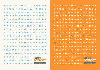Beautiful, meticulously designed 255 Business Icons. 100% vector 2 color versions Included 