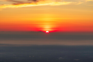 Dramatic sunrise sky nature background 
