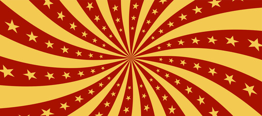 Circus background with rays. Element of festival poster