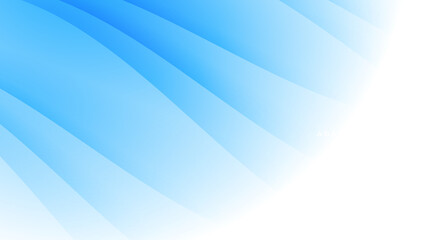Obraz premium Modern simple light blue and white vector abstract graphic design banner pattern background template with wave shapes. 