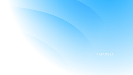 Simple wavy 3D light blue and white gradient composition abstract presentation background for business presentation design template. Vector illustration