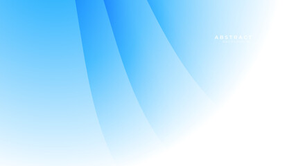 Obraz premium Modern simple light blue and white vector abstract graphic design banner pattern background template with wave shapes. 