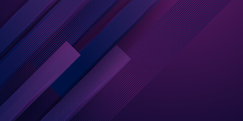 Obraz premium Dark purple and dark blue abstract business presentation design background. Abstract polygonal pattern luxury dark blue background with purple gradient color
