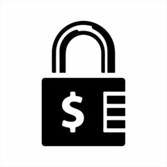 Secure payment icon. Vector and glyph