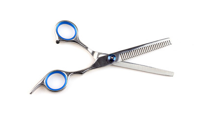 barber scissors on a white background Use it to make advertisements, flyers