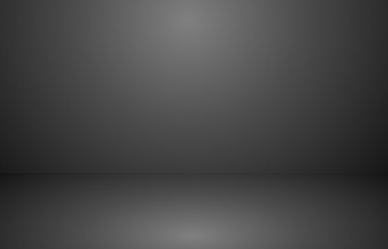 Abstract dark backgrounds black gradient room studio , Empty  interior for your creative. vector illustration.
