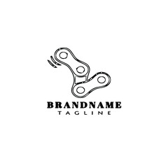 Fototapeta premium bike chain logo icon design template vector illustration