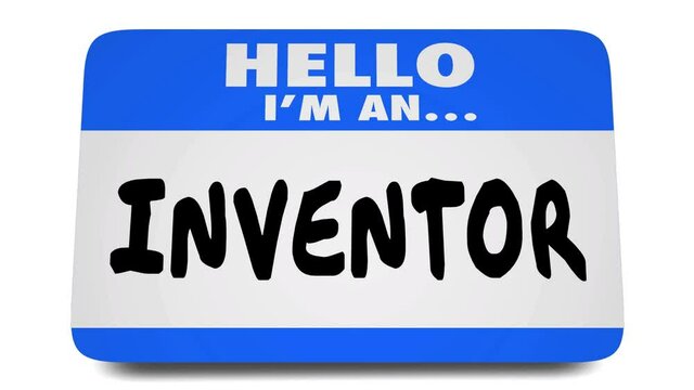 Inventor Name Tag New Idea Dreamer Thinker Creator Dreamer 3d Animation