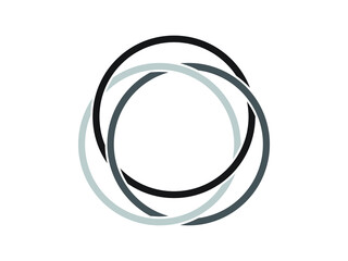 Geometric line circle design elements. Vector illustration. circle abstract logo icon vector template.