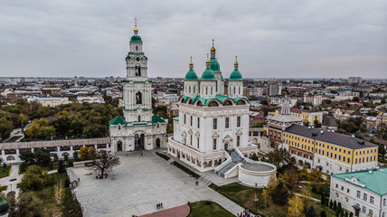 view of the Astrakhan Kremlin from above
