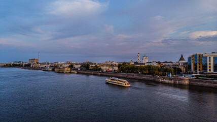 a ship on the volga in astrakhan