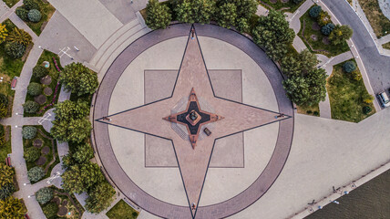 embankment in Astrakhan of Peter the Great