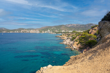 South-West coast of Mallorca, Spain in the summer