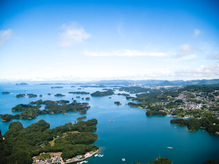 夏の九十九島の空撮
