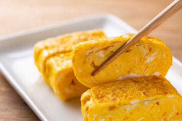 手作りの卵焼き